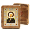 Икона деревянная под старину ВИЗАНТИЙСКАЯ 7х10, Матрона Московская
