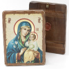 Икона деревянная под старину 17х23, Неувядаемый цвет