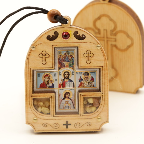 Авто икона (ERM) АРКА с крестом 7х5см