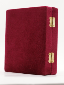 Складень (ERM) 11х13  бархат Вставка металл со стразами, БОРДО (2)