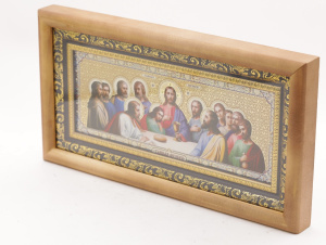 КИОТ 30х12 (ERM) ДЕРЕВО ЗОЛОТОЙ багет, Тайная вечеря (цвет) (2)