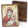 Икона деревянная под старину 17х23, Козельщанская