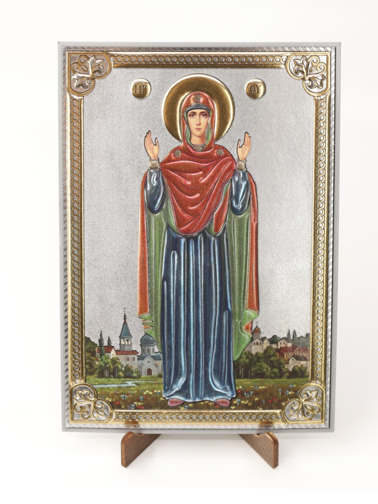 Лик полигр. 11х16, Серебро, оверпринт, Нерушимая стена