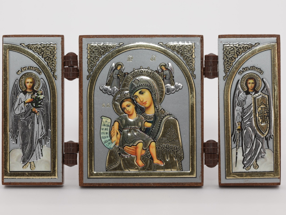 Складень (IMP) 4х5 МДФ СО СТВОРКАМИ, Достойно Есть (серебро, цвет)