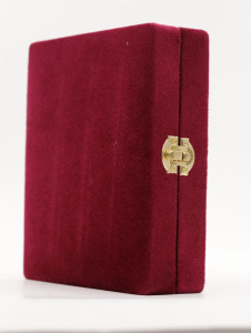 Складень (ERM) 11х13  бархат Вставка металл со стразами, БОРДО