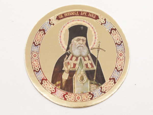 Икона круг D5см, Лука Крымский