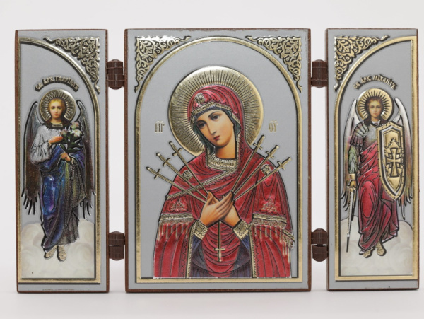 Складень (IMP) 6х9 МДФ СО СТВОРКАМИ, Семистрельная (Академ, серебро, цвет)