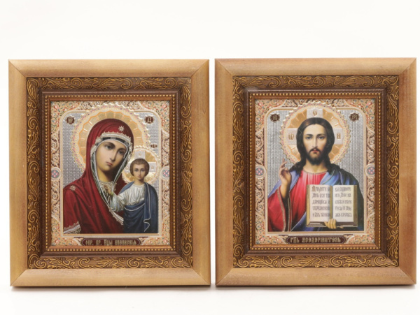 КИОТЫ 15х18 (ERM) ДЕРЕВО, ЗОЛОТОЙ багет, ПАРА №8