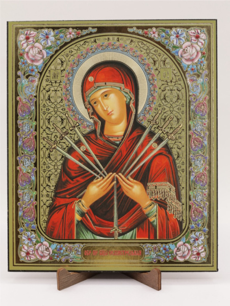Икона на оргалите 15x18 (тисн), 001 Семистрельная (2)