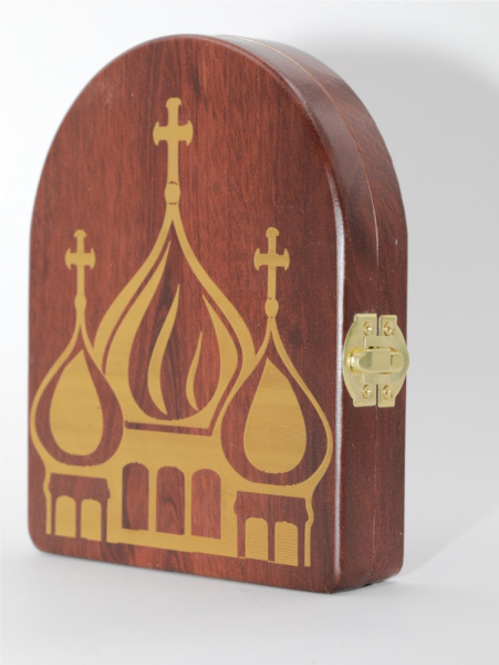 Складень (ERM) 11x14, КРАСНОЕ дерево АРКА, Спаситель - Казанская (РИЗА) (3)