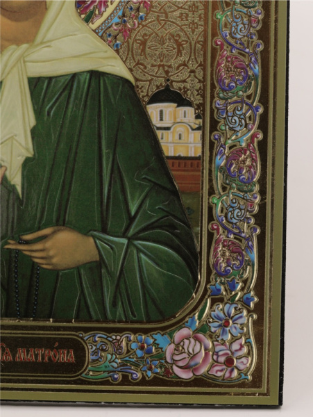 Икона на оргалите 15x18 (тисн), 001 Матрона (4)