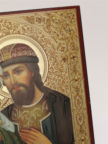 Икона на оргалите 15x18 (тисн), 006 Петр и Феврония (3)