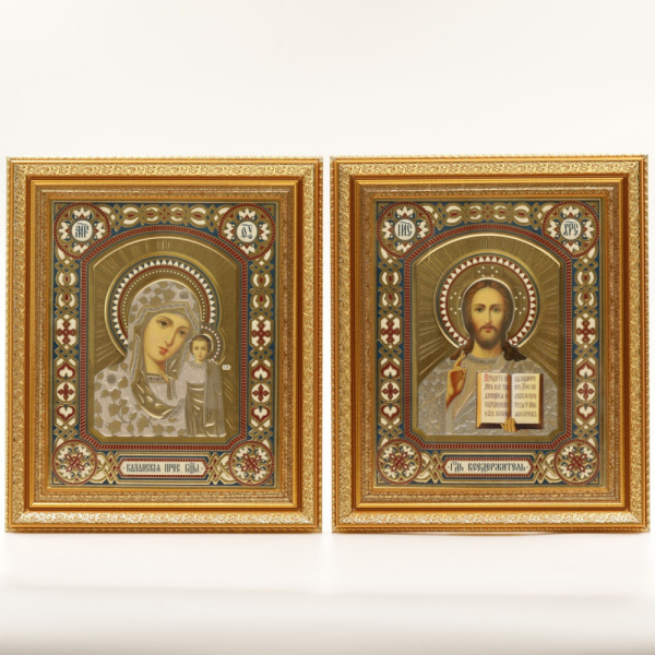 Икона 20x24 (BOG) багет ЗОЛОТО, ПАРА №2