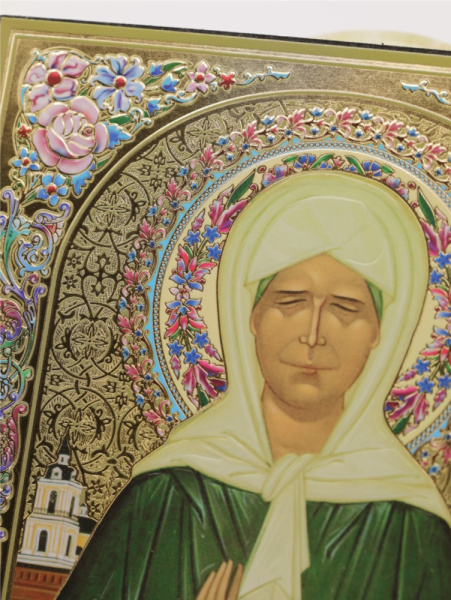 Икона на оргалите 15x18 (тисн), 001 Матрона (3)