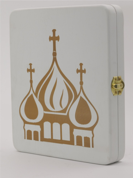 Складень (ERM) 15x18 БЕЛЫЙ вставка металл со стразами (2)