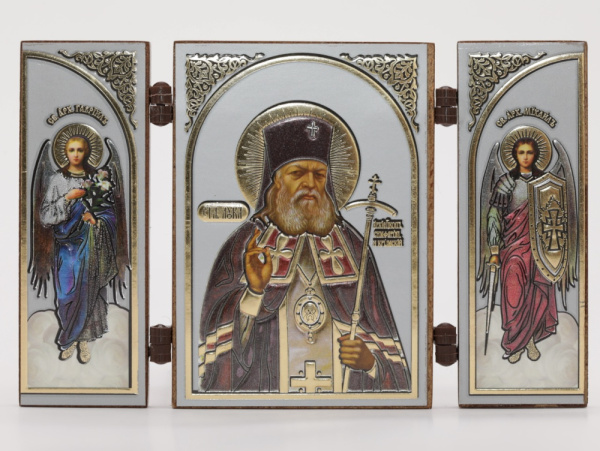 Складень (IMP) 6х9 МДФ СО СТВОРКАМИ, Лука Крымский (серебро, цвет)