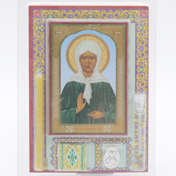 Набор освященный в блистере, Матрона Московская