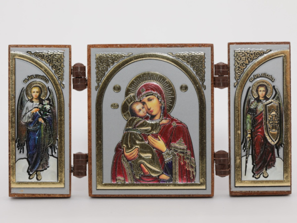 Складень (IMP) 4х5 МДФ СО СТВОРКАМИ, Владимирская (серебро, цвет)